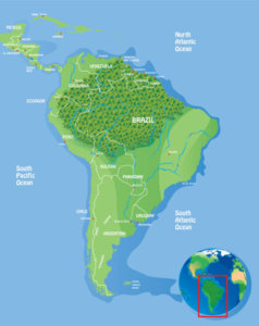 Amazon rainforest map